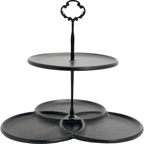 Cosy & Trendy Ellips double-decker metal etagere, height 260 mm, length 280 mm, width 270 mm - Tiered Stand - Main image