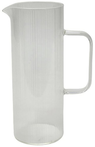 Gastro Glass pitcher with fluted surface, 1,2 l, height 208 mm, diameter 80 mm - Pitcher - Main image