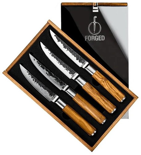 FORGED Olive Sada steakových nožů, 115 mm, 4 ks - Knife Set - Main image
