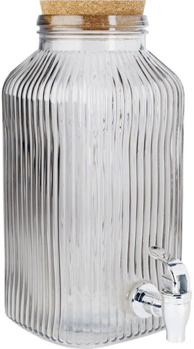 Cosy & Trendy Raya Drinks Dispenser with Tap, Cork Stopper, Grey 3.35L - Zásobník na nápoje - Main image