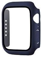 COTEetCI Polycarbonat Gehäuse mit Bildschirmschutz für Apple Watch 7 - 45 mm - blau - Uhrenetui