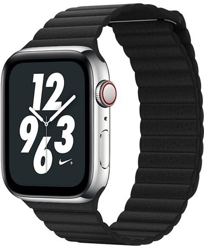 COTEetCI Leather Magnetic Strap Loop Band for Apple Watch 38/40/41mm mm Black - Watch Strap - Main image