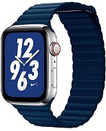 COTEetCI Leather Magnetic Strap Loop Band for Apple Watch 38 / 40 / 41 mm Dark Blue - Watch Strap