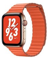 COTEetCI kožený magnetický remienok Loop Band pre Apple Watch 38 / 40 / 41 mm oranžový - Remienok na hodinky