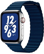 COTEetCI Loop Band Leather Magnetic Strap for Apple Watch 42/44/45/Ultra 49mm Dark Blue - Watch Strap