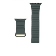 COTEetCI Loop Band Leather Magnetic Strap for Apple Watch 42/44/45/Ultra 49mm Dark Green - Watch Strap