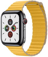 COTEetCI Loop Band Leather Magnetic Strap for Apple Watch 42/44/45/Ultra 49mm Yellow - Watch Strap