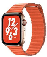 COTEetCI Loop Band Leather Magnetic Strap for Apple Watch 42/44/45/Ultra 49mm Orange - Watch Strap