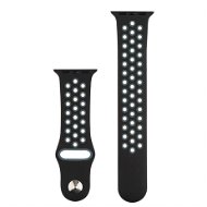 COTEetCI Sports Perforated Strap for Apple Watch 42 / 44 / 45 mm Black-grey - Watch Strap