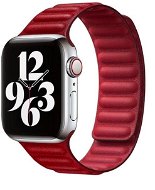 COTEetCI Double Suction Leather Strap for Apple Watch 38 / 40 / 41 mm Red - Watch Strap