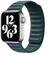 COTEetCI Double Suction bőrszíj Apple Watch 42 / 44 / 45 mm okosórához, zöld - Szíj