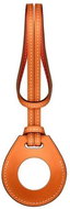 COTEetCI H-series Leather Case for Apple AirTag, Orange - AirTag Loop