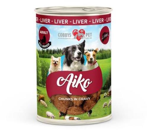 Cobbys Pet Aiko Adult with liver 415 g - Canned Dog Food - Main image