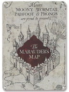 Harry Potter: Marauders Map Hogwarts - Sign
