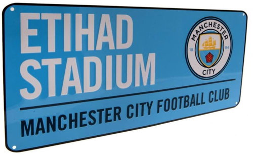 Manchester City FC: Erihad Stadium - wall sign - Sign - Main image