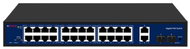 CP PLUS CP-DNW-GPU24G2F2-30 24-port 10/100/1000 Mbps PoE switch with 2 × 1000 Mbps and 2x SFP uplink - Switch