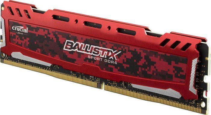 Crucial 8GB DDR4 2400 MHz CL16 Ballistix Sport LT Red