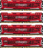 Döntő 64 gigabyte DDR4 2400 MHz órajelű Ballistix Sport LT CL16 Dual Ranked piros - RAM memória