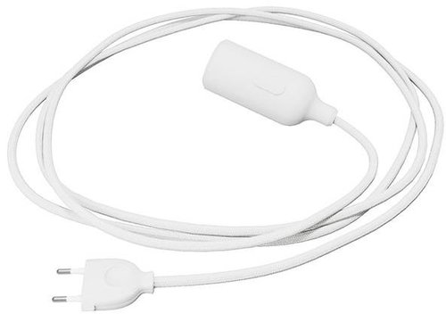 Creative Cables silicone lamp for socket with switch Snake white - Table Lamp - Main image