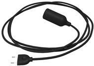 Creative Cables silicone socket lamp with switch Snake black - Table Lamp