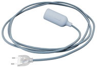 Creative Cables silicone socket lamp with switch Snake light blue - Table Lamp