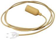 Creative Cables silicone socket lamp with switch Snake mustard yellow - Table Lamp