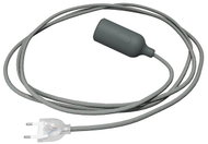 Creative Cables silicone socket lamp with switch Snake grey - Table Lamp