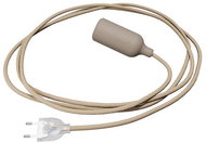 Creative Cables silicone lamp for socket with switch Snake brown - Table Lamp