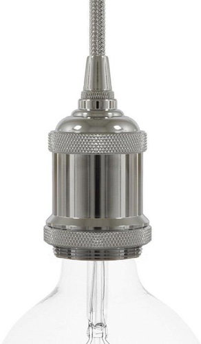 Creative Cables Vintage Socket E27 Metal Worn Chrome - Lightbulb Socket - Main image