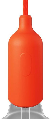 Creative Cables Silicone E27 socket with switch Silicone Color orange - Lightbulb Socket - Main image