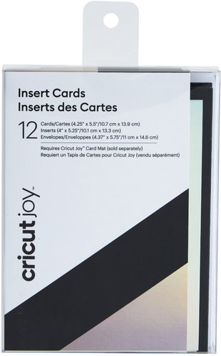 Cricut Insert Cards Black / Holo R20 (10,8 cm x 14 cm) 12-pack - Paper - Main image