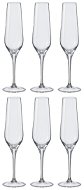 Crystalex champagne glasses REBECCA 195ml 6pcs - Glass