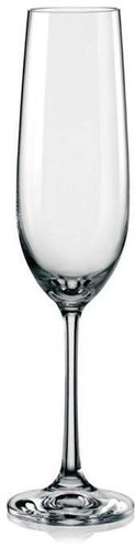 Crystalex Set of 6 champagne glasses 190 ml VIOLA - Glass - Main image