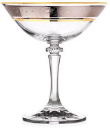 Crystalite Bohemia Set of 6 champagne glasses 180 ml KLEOPATRA - Glass