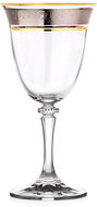 Crystalite Bohemia Set of 6 white wine glasses 290 ml KLEOPATRA - Glass