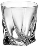 Crystalite Bohemia Set of 6 whisky glasses 340 ml QUADRO - Glass