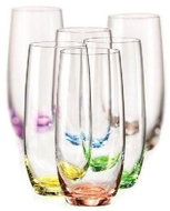 Crystalex Set of 6 water glasses 350 ml RAINBOW - Glass