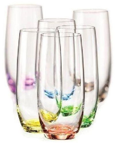 Crystalex Set of 6 water glasses 350 ml RAINBOW - Glass - Main image
