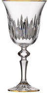 Bohemia Crystal Set of red wine glasses 2 pcs 220 ml PRISMA LINE GOLD - Glass