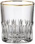 Bohemia Crystal Set of whisky glasses 2 pcs 300 ml DAISY LINE GOLD - Glass