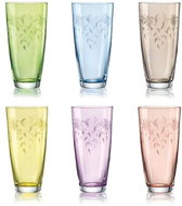 Crystalex Sada sklenic na vodu 6 ks 350 ml FLORAL - Sklenice
