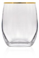 Crystalex Set of 6 whisky glasses 300 ml CLUB OPTIC GOLD LINE - Glass