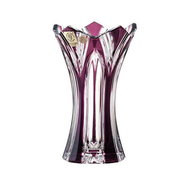 Caesar Crystal Bohemiae cut Vase Lotus 155mm - purple - Vase