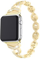 Case4mobile Řemínek Crystal pro Apple Watch 38/40/41mm - zlatý - Watch Strap