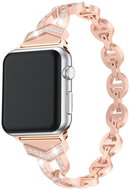 Case4mobile Řemínek Crystal pro Apple Watch 42/44/45/49 mm - rosegold - Watch Strap