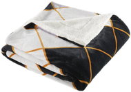 Top blanket lamb 150×200 - Pictures - Black and grey - Blanket