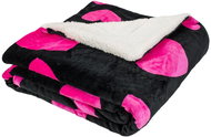 Top blanket lamb 150×200 - Pictures - Heart - Blanket