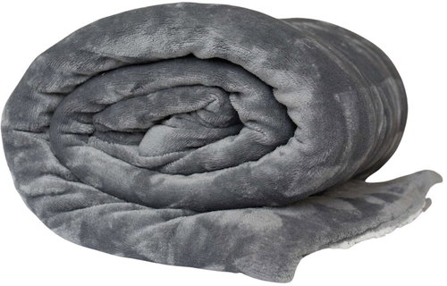 JERRY FABRICS Blanket lamb Triangles dark grey 150 × 200 cm - Blanket - Main image