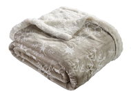 Top deka beránek 150×200 - Vločky béžové - Deka