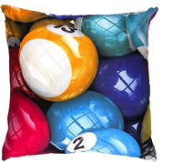 TopCushions 3D cover 45×45 - Billiard - Bed Linen